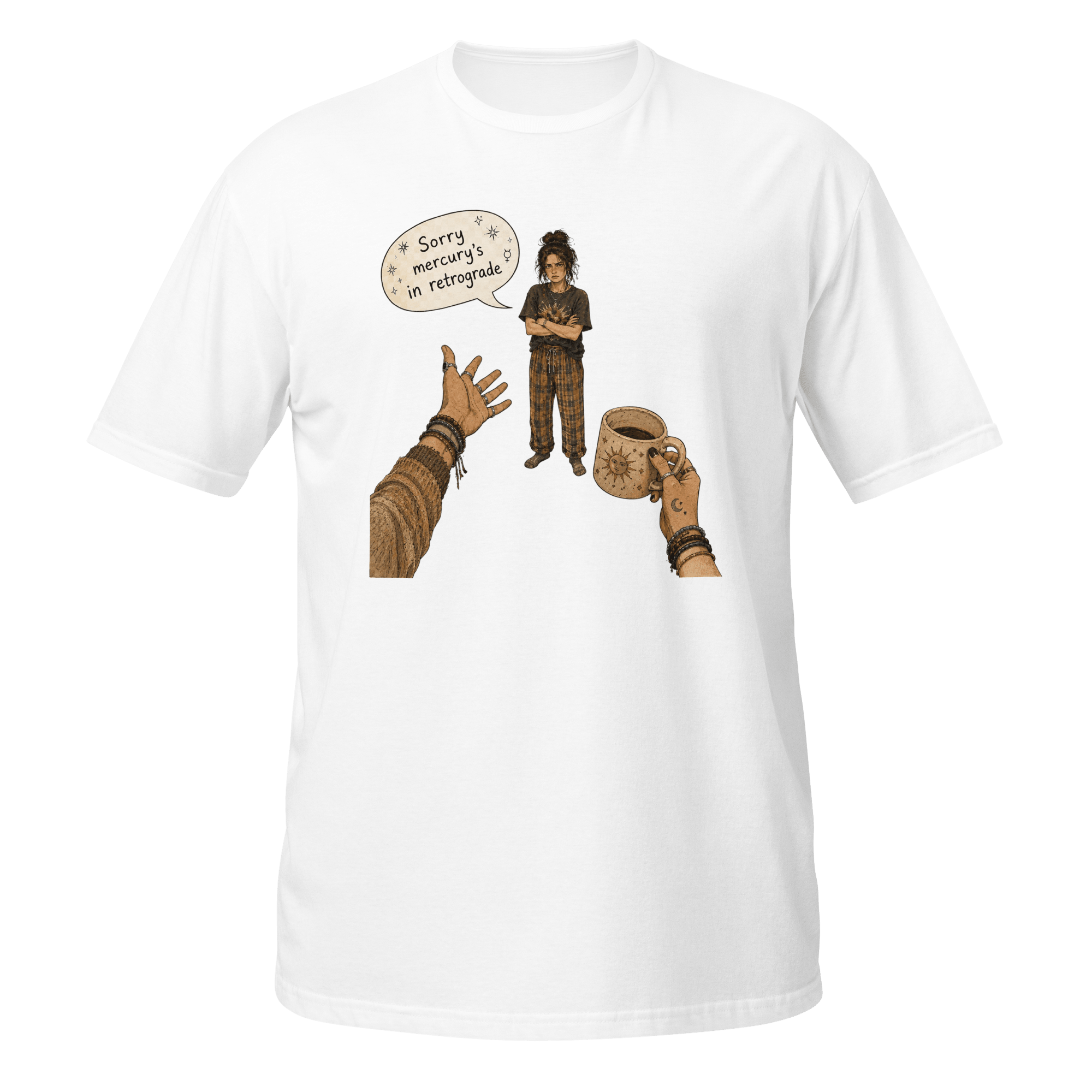 Sorry, Mercury’s in Retrograde™ | Boho Chaos Graphic Tee - CometColors