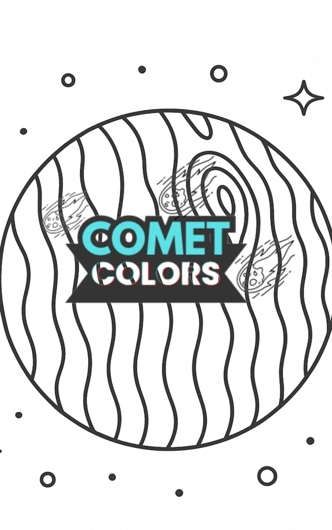 Space Days: Cosmic Coloring Adventure for All Ages - CometColors