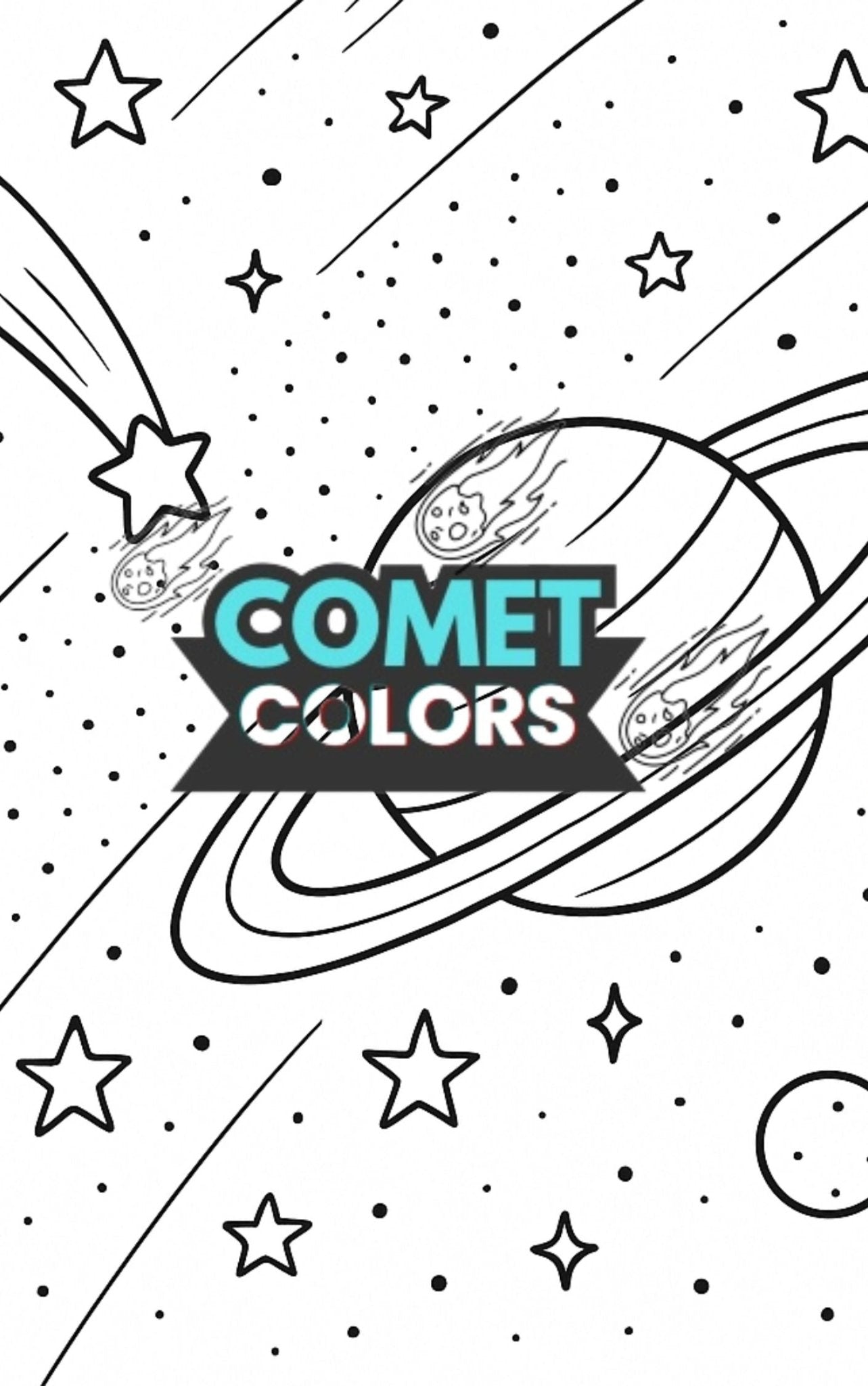 Space Days: Cosmic Coloring Adventure for All Ages - CometColors