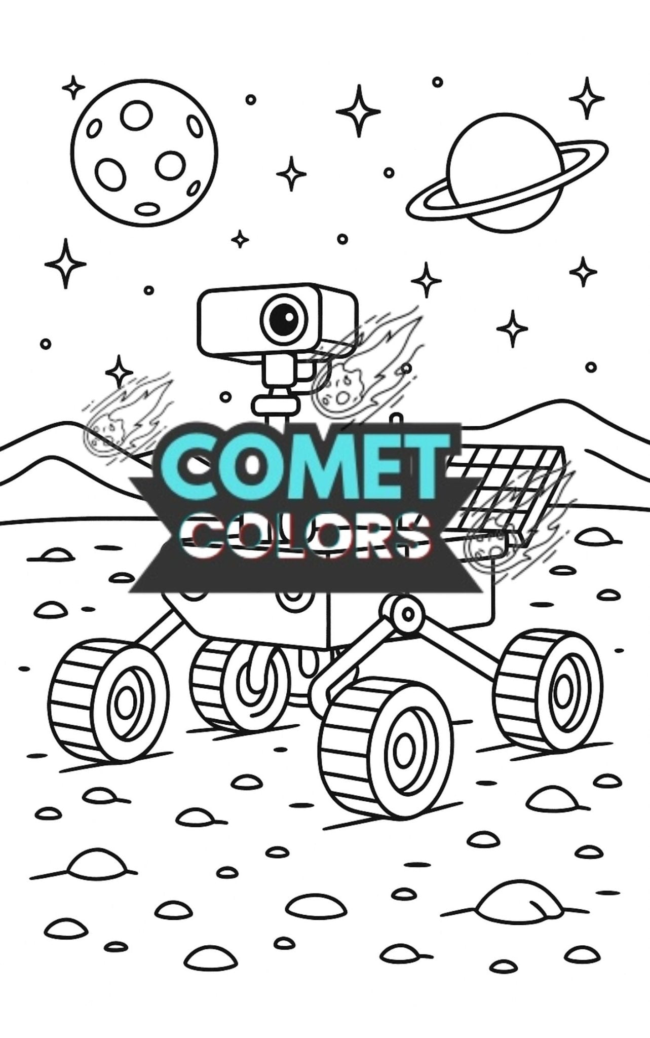 Space Days: Cosmic Coloring Adventure for All Ages - CometColors