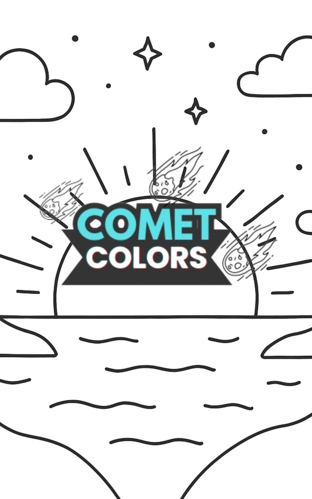 Space Days: Cosmic Coloring Adventure for All Ages - CometColors